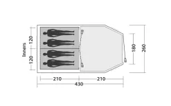 Easy Camp Huntsville 400 Tunnel Tent For 4 People -Quality Camping Shop 782846 5185703