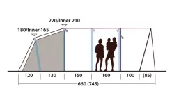 Outwell Hayward Lake 6ATC Inflatable Tunnel Tent 6 People 15 Outwell Hayward Lake 6ATC Inflatable Tunnel Tent 6 People -Quality Camping Shop 789692 5207240