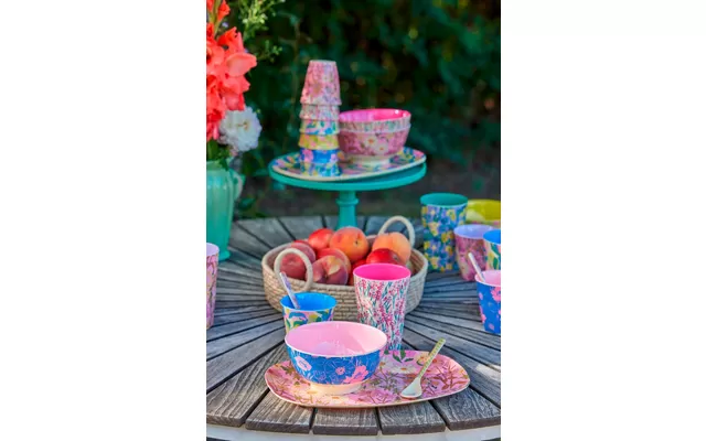 Rice Rectangular Melamine Plate With Daisy Dearest Print 4 Rice Rectangular Melamine Plate With Daisy Dearest Print - Image 2