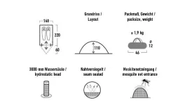 High Peak Kingfisher 2 Lightweight Dome Tent 220 X 140 Cm -Quality Camping Shop 809855 5283224