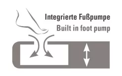 High Peak Comfort Plus Air Bed With Integrated Pump 185 X 74 Cm Gray / Blue / Black Single -Quality Camping Shop 815063 5293472