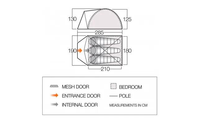Vango ALPHA 300CLR Kuppelzelt 3-Personen 4 Vango ALPHA 300CLR Kuppelzelt 3-Personen - Image 2