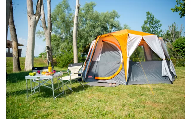 Coleman Octagon Family Tent For 8 People Orange 4 Coleman Octagon Family Tent For 8 People Orange - Image 2